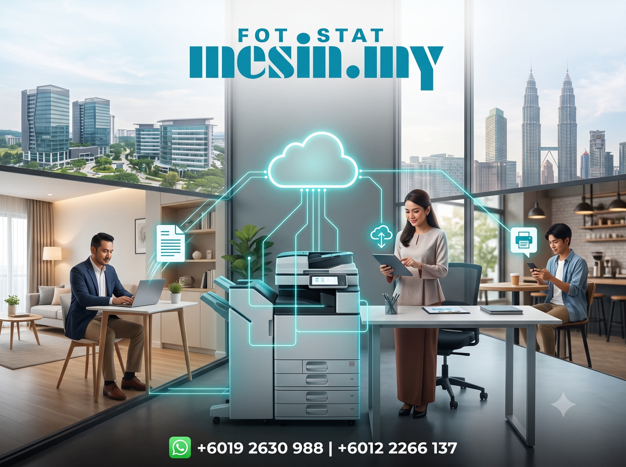 cloud printing untuk kerja hibrid