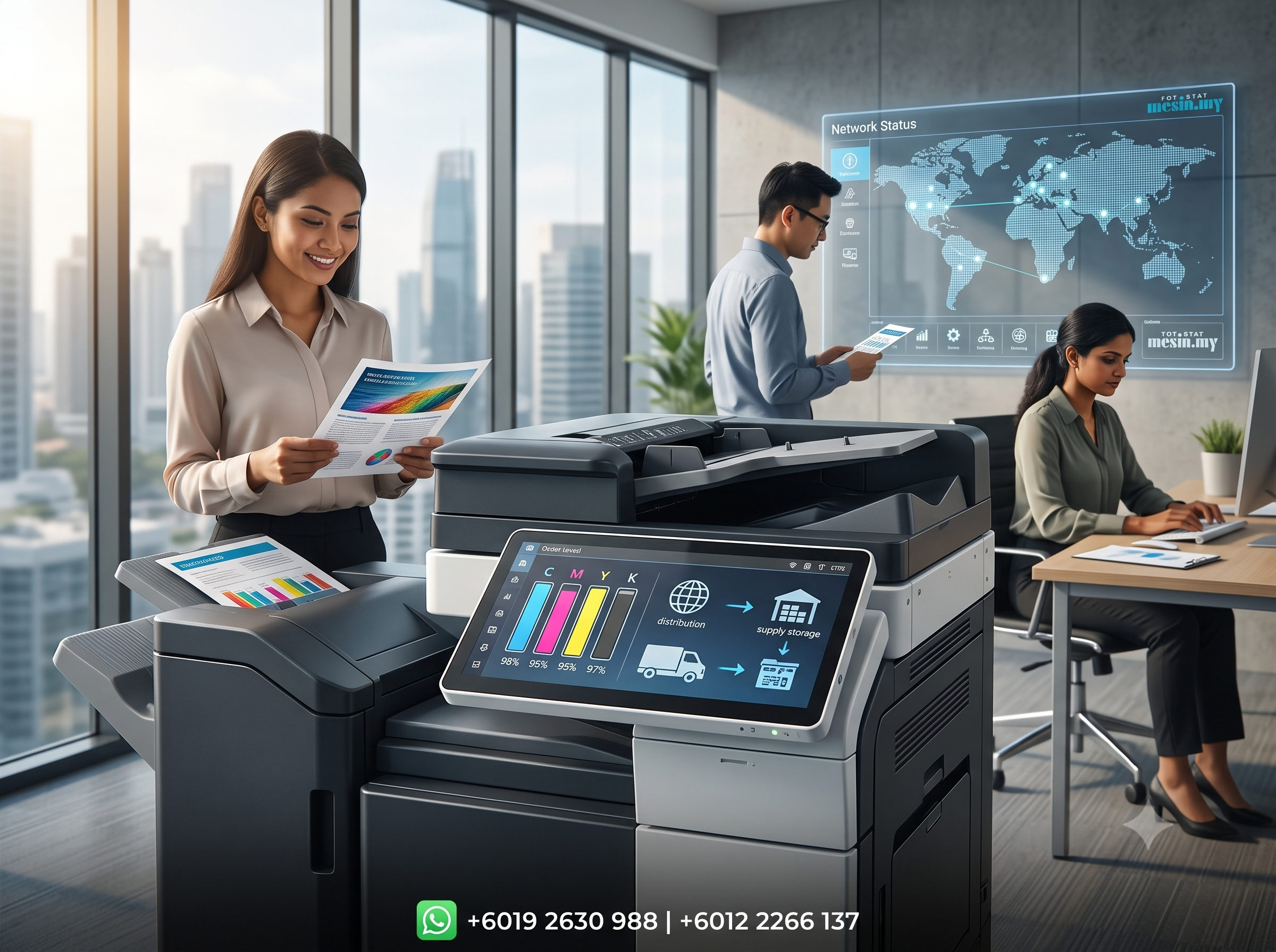 sistem pemantauan automatik toner